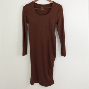 Isabel Maternity Dress Brown Size XS